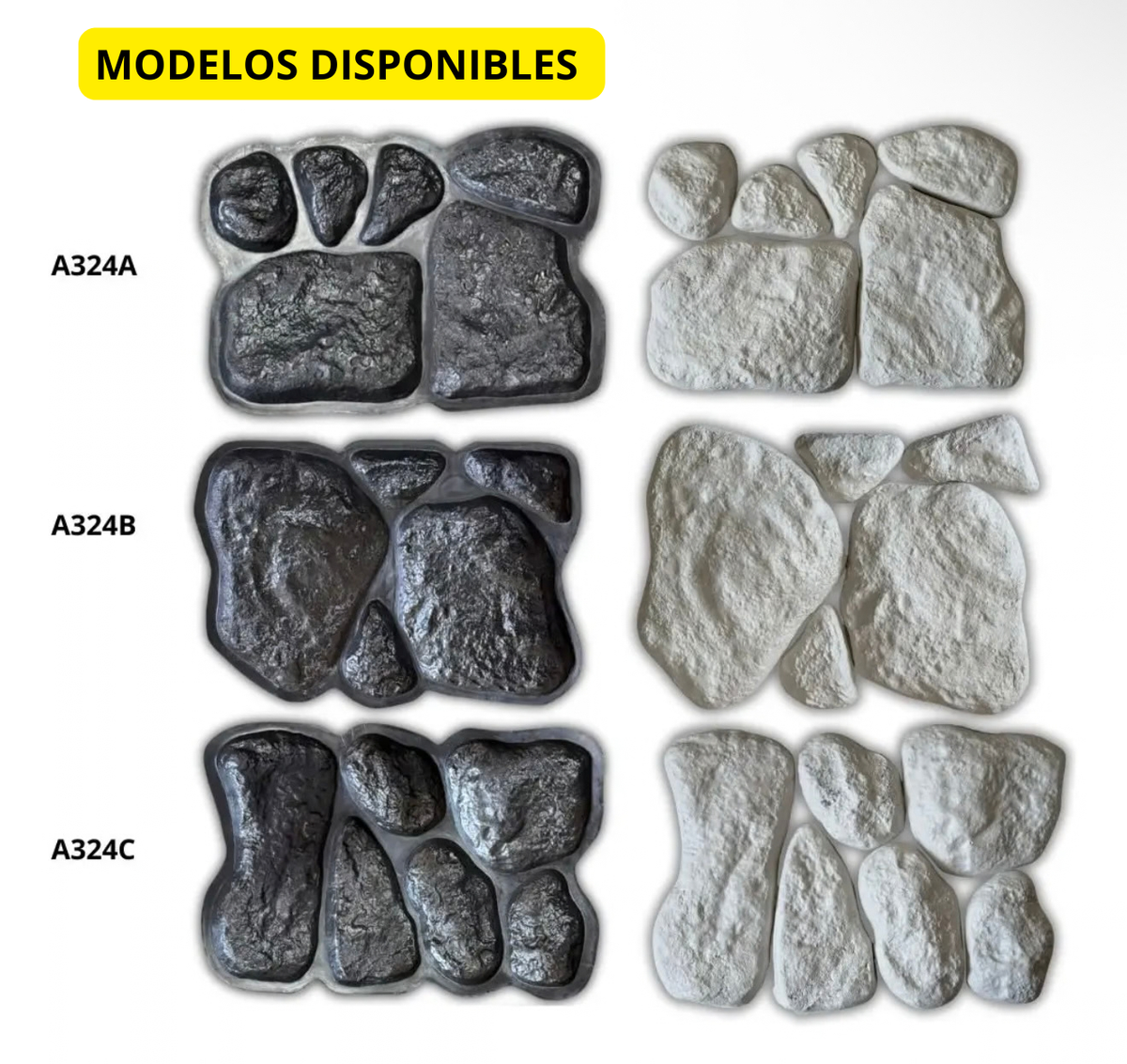 Molde de 17 piedras